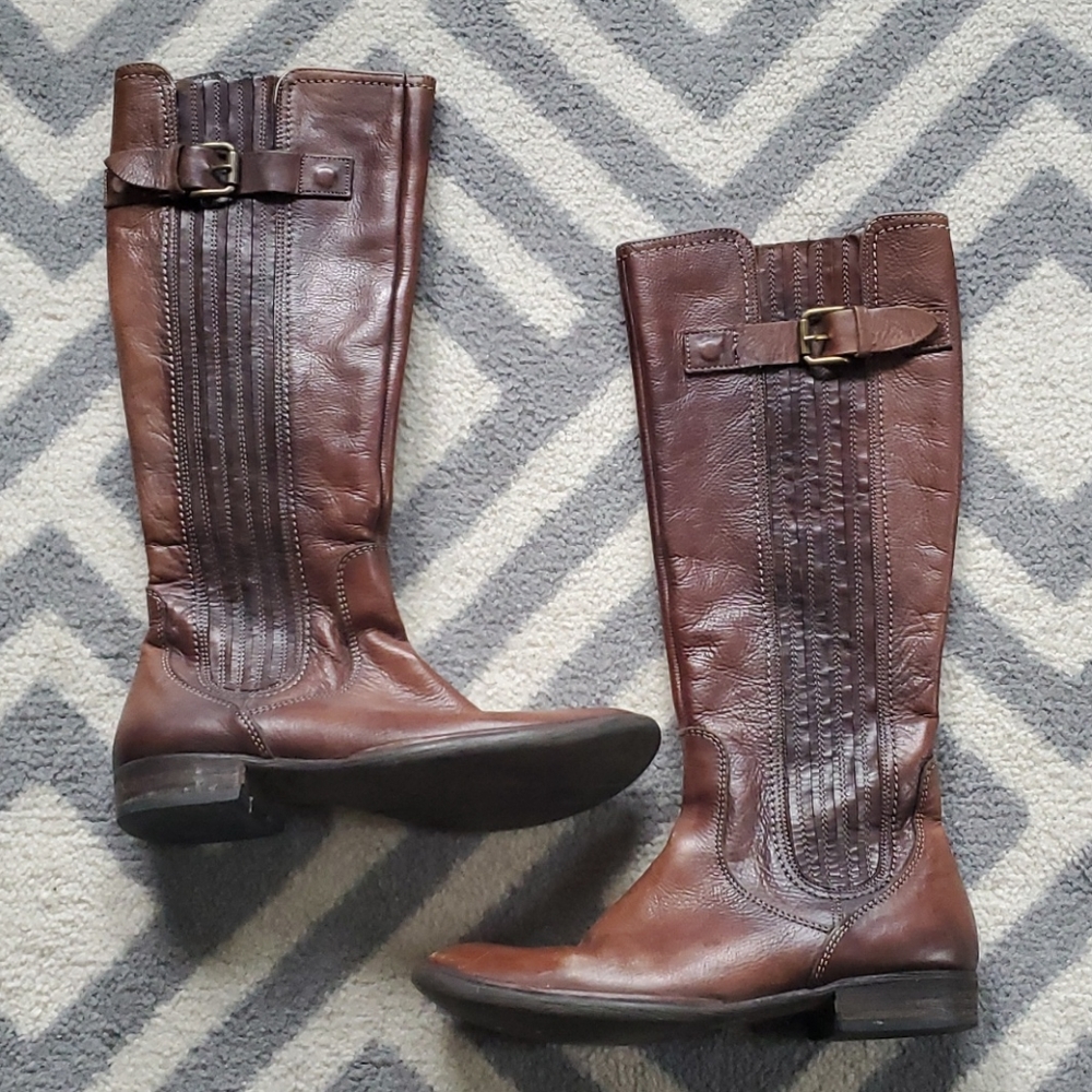 Romanian leather boots.